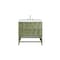 James Martin Vanities Emmeline 36in Single Vanity, Pebble Oak w/ 3 CM Ethereal Noctis Top D100-V36-PBO-3ENC - alternate 7